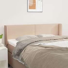 vidaXL Sänggavel med kanter cappuccino 147x16x78/88 cm konstläder 3118583