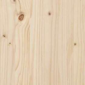 vidaXL Sängynpääty 78,5x3x81 cm massiv furu 819095