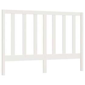 vidaXL Sänggavel vit 146x4x100 cm massiv furu 817691