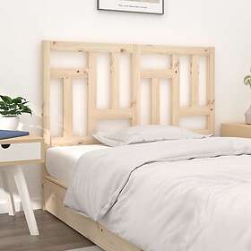 vidaXL Sengegavl 125,5x4x100 cm massiv furu 818960
