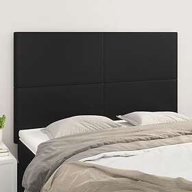 vidaXL Huvudgavlar 4 st svart 72x5x78/88 cm konstläder 3116142