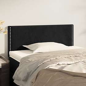vidaXL Sänggavel svart 100 x 5 78/88 cm sammet 345920