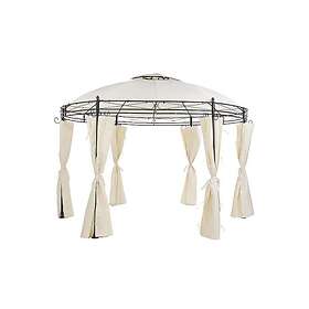 Alosno Paviljong Rund 368 cm Beige 217721