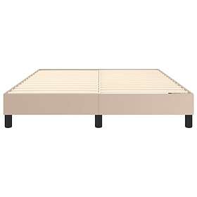 vidaXL Ramsäng cappuccino 140x200 cm konstläder 3120705