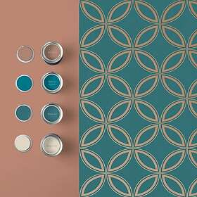 Graham & Brown Eternity Teal/Gold 104068