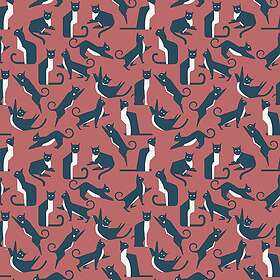 Pink furn. Geo Cat Wallpaper GEOCAT/WP1/PNK