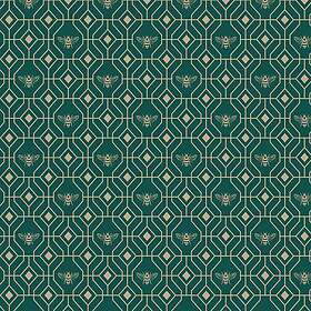 Deco furn. Bee Wallpaper Emerald BEE/WP1/EME