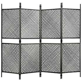 vidaXL Rumsavdelare 4 paneler konstrotting antracit 240x200 cm 47840
