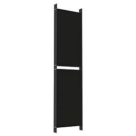 vidaXL Rumsavdelare 6 paneler svart 300x200 cm tyg 350241