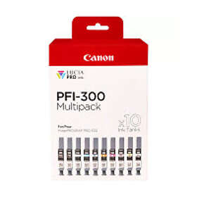 Canon PFI-300 MBK/PBK/C/M/Y/PC/PM/R/GY/CO 10-pack