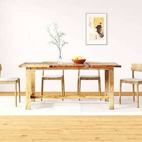 vidaXL Matbord i massivt återvunnet trä 180 cm 244802