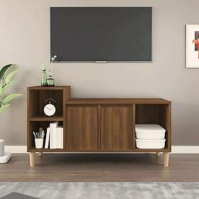vidaXL Support TV brun ek 100x35x55 cm konstruerat trä 821179
