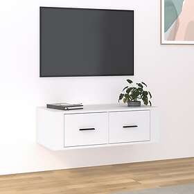 vidaXL Väggmonterad TV Stand vit 80x36x25 cm konstruerat trä 816832