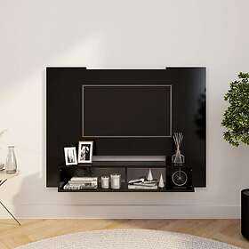 vidaXL Väggmonterat tv-skåp svart 120x23,5x90 cm konstruerat trä 808288