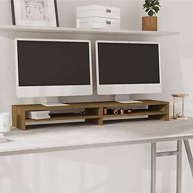 vidaXL Skärmställ honungsbrun 100x24x13 cm massiv furu 813922