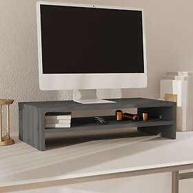 vidaXL Skärmställ grå 50x24x13 cm massiv furu 813916