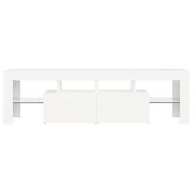 vidaXL TV Stand med LED-belysning vit 140x36.5x40 cm 804364