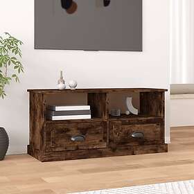 vidaXL TV Stand savutamainen tammi 93x35.5x45 cm rakennettu puu
