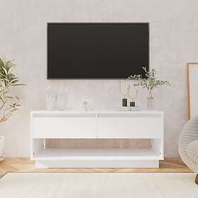 vidaXL TV-bænk vit 102x41x44 cm konstruerat trä 809485