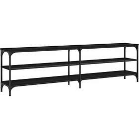 vidaXL TV-taso svart 180x30x50 cm konstruerat trä och metall 826754