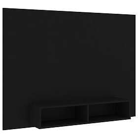 vidaXL Väggmonterat tv-skåp svart 135x23,5x90 cm konstruerat trä 808279