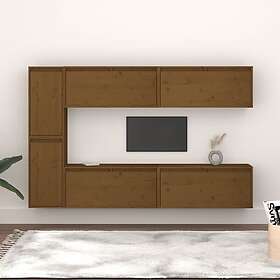 vidaXL TV-taso 6 st honungsbrun massiv furu 3100237