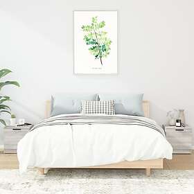 vidaXL Sängbord 2 st grå sonoma 40x39x40 cm 817030