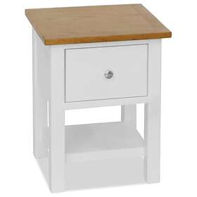 vidaXL Sängbord 36x30x47 cm massiv ek 247121