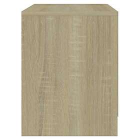 vidaXL Nattbord 2 st sonoma-ek 45x34,5x44,5 cm konstruerat trä 809852