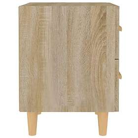 vidaXL Yöpöytä 2 st sonoma-ek 40x35x47,5 cm 811977