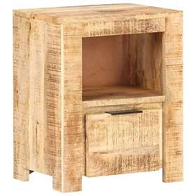 vidaXL Sängbord 40x30x50 cm massivt grovt mangoträ 320209