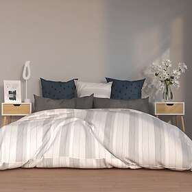 vidaXL Yöpöytä 2 st Vit och sonoma-ek 40x40x56 cm spånskiva 326806