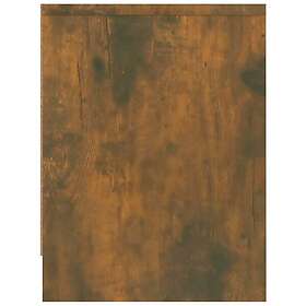 vidaXL Yöpöytä 2 st rökfärgad ek 40x30x40 cm konstruerat trä 815406