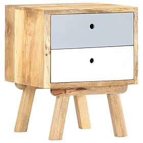 vidaXL Sängbord 40x35x50 cm massivt mangoträ 285858