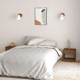 vidaXL Yöpöytä 2 st honungsbrun 40x31x40 cm massiv furu 808070