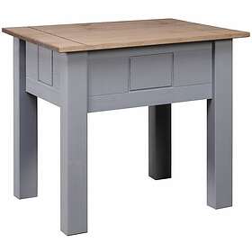 vidaXL Sängbord grå 50,5x50,5x52,5 cm furu panama 282674