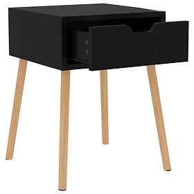 vidaXL Sängbord 2 st Svart 40x40x56 cm spånskiva 326798