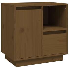 vidaXL Sängbord honungsbrun 50x34x50 cm massiv furu 814485