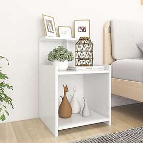 vidaXL Yöpöytä Valkoinen 40x35x60cm Valmistettu Puu 806176