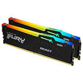 Kingston Fury Beast Black RGB DDR5 6000MHz 2x8Go (KF560C36BBEAK2-16)