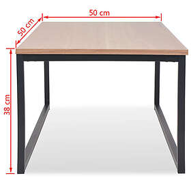 vidaXL Soffbord 3 st askträ 245189