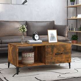 vidaXL Sohvapöytä rökfärgad ek 90x50x40 cm konstruerat trä 817516