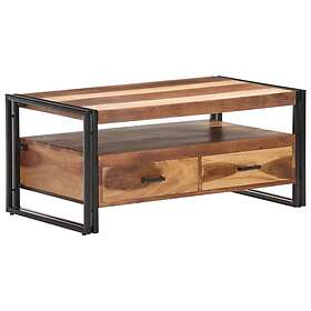 vidaXL Sofabord 100x55x45 cm massivt akaciaträ med sheshamfinish 321559
