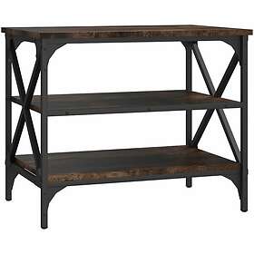 vidaXL Tv-bänk rökfärgad ek 60x40x50 cm konstruerat trä 825784