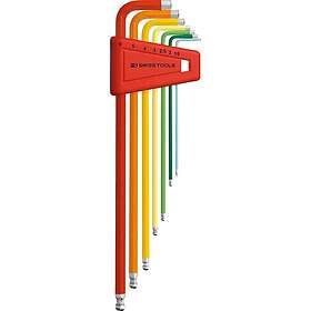PB Swiss Tools Sexkansnyckelsats L with kula 7-delar 1.5-6mm, RB