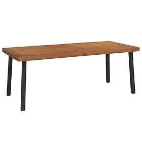 vidaXL Trädgårdsbord 200x100x75 massivt akaciaträ 319524