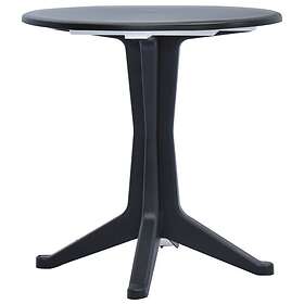 vidaXL Trädgårdsbord antracit 70 cm plast 45619