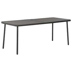 vidaXL Trädgårdsbord mörkgrå 180x83x72 cm stål 46632