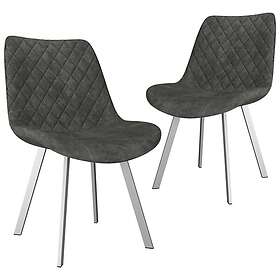 vidaXL Matstolar 2 st konstmocka 282561