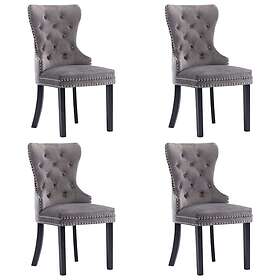 vidaXL Matstolar 4 st sammet 3055873